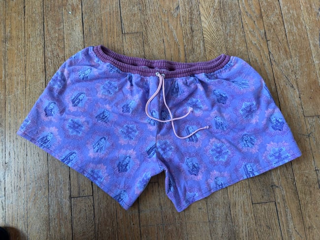 “Flannel Montana” Patchwork Lounge Sweat Shorts