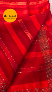 Image 5 of Nivya_Pure Satin Silk Saree with Unstitched Blouse