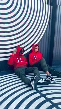 Image 1 of $D Red hoodie 