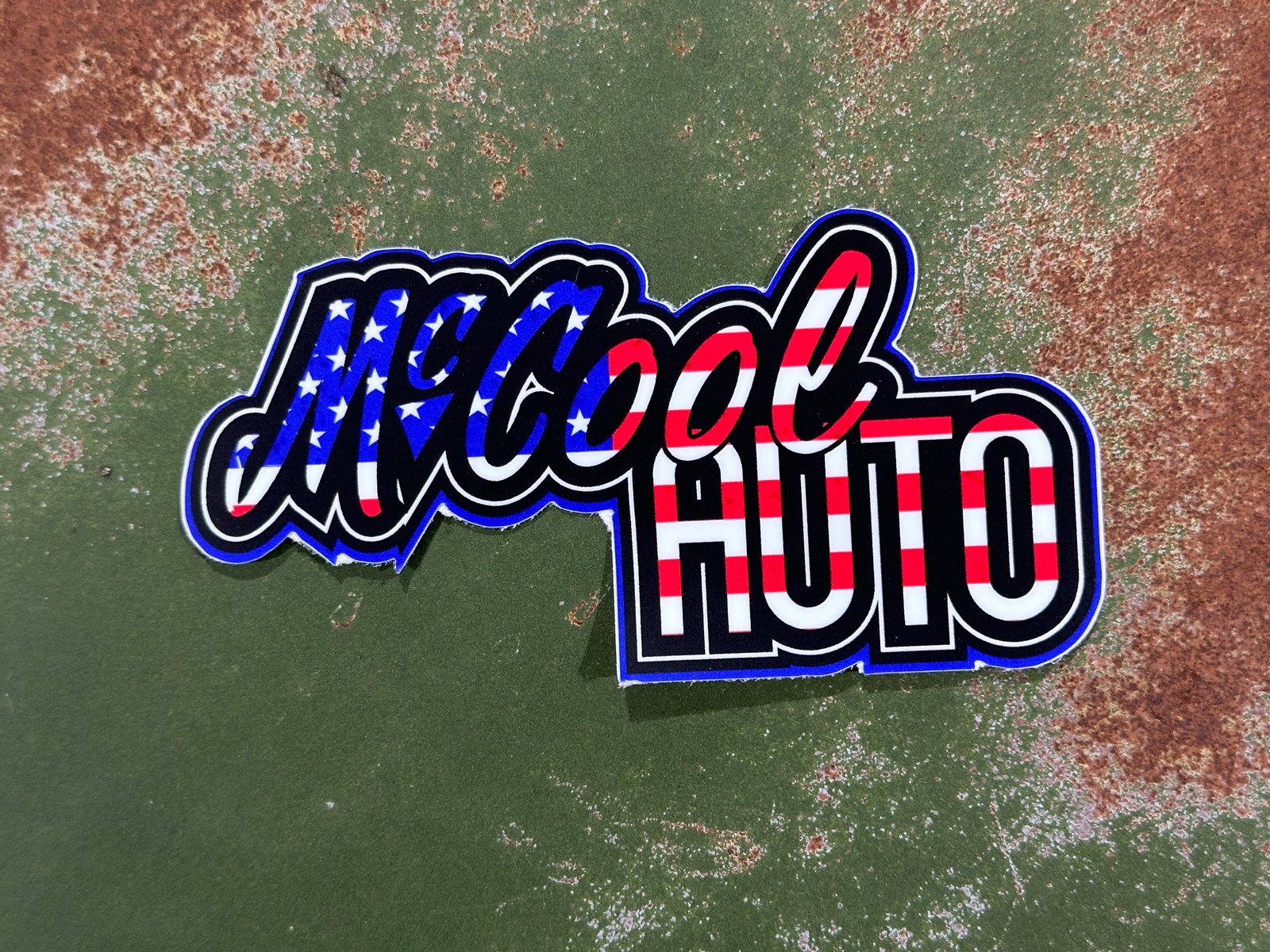Dylan McCool — McCool Auto Sticker “America!”