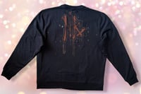 Image 2 of “VENUS” CUSTOM BLEACH PAINTED PULLOVER SWEATER XL