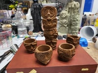Image 2 of Tiki Totem Shot Glasses