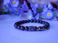 Image 2 of Men Gemstone Bracelet | 8mm Men Stretch Bracelets