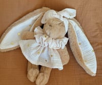 DOUDOU ET SA TENUE PETIT CŒUR DORÉ FOND NUDE