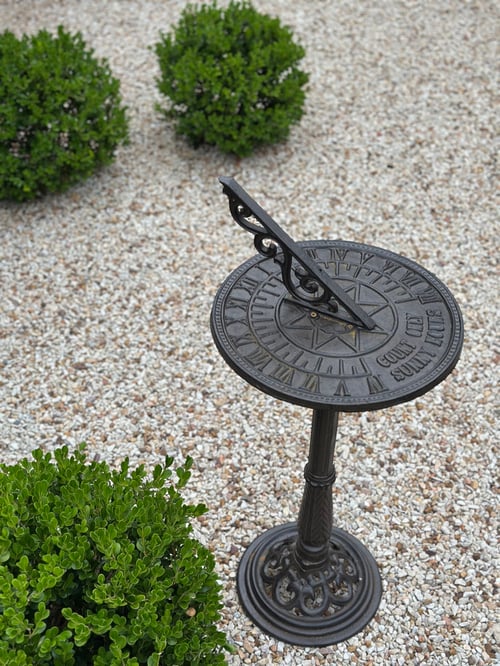 Image of Large Cast Iron Sundial 