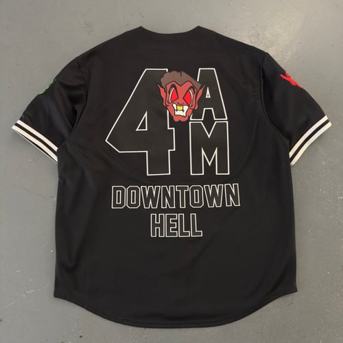 Image of Supreme x Mitchell & Ness Downtown Hell Jersey, size XL