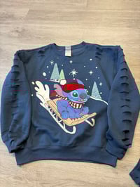 Medium Stitch destroyed sweatshirt 