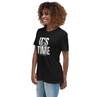 Image 2 of IT'S THAT TIME - Women's Black Relaxed Tee