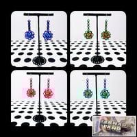 Image 1 of Neon Dodecahedron Earrings