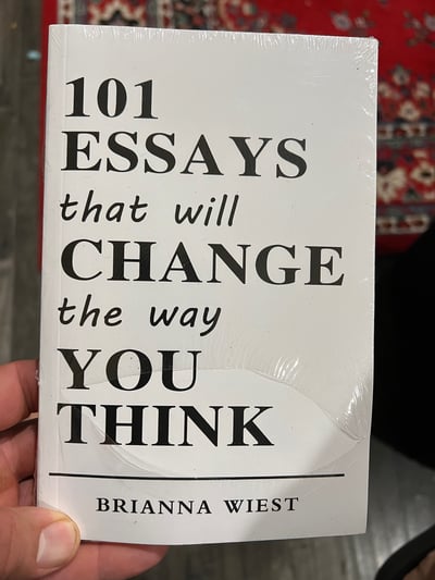Image of 101 Essays that will change the way you think—-  Brianna Wiest (paperback)