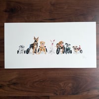 Image 2 of ORIGINAL ARTWORK - Wheelie Gang -  50x25cm