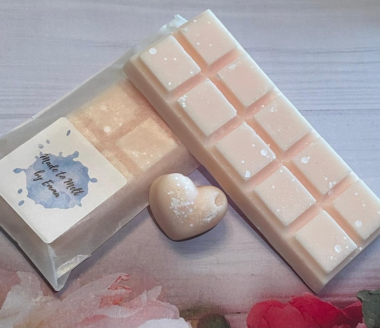 Marshmallow and white peach 