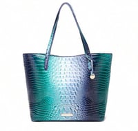Image 1 of Blue crocodile tote