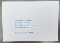 Hannah Arendt poem