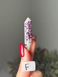 Image 6 of SMALL PURPLE CUBIC FLUORITE ON QUARTZ -INNER MONGOLIA- 