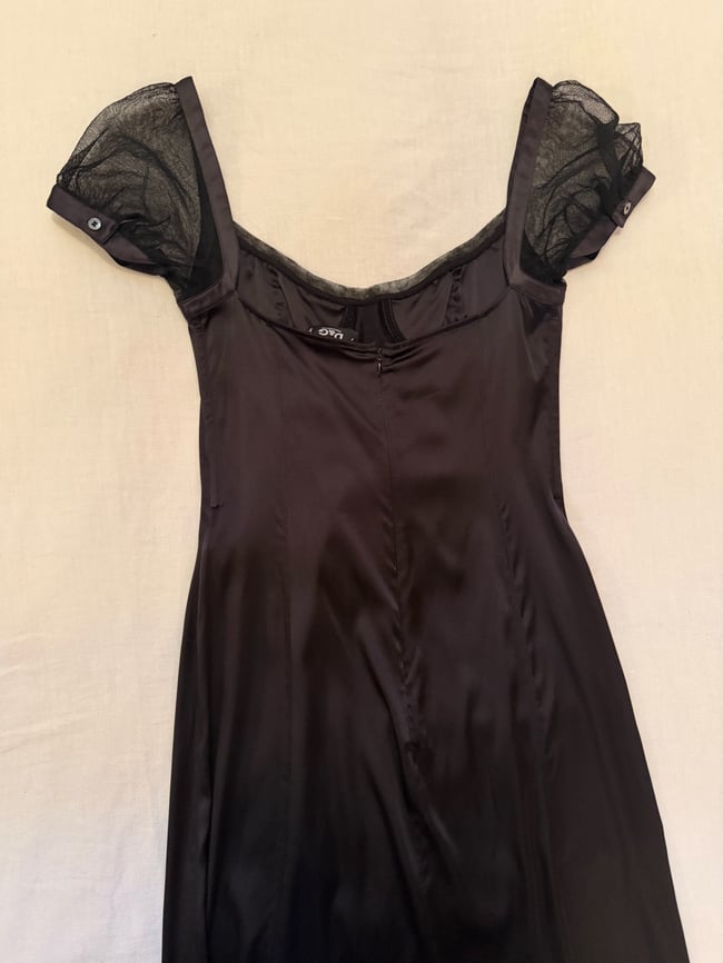 Dolce & Gabbana silk corset bustier milkmaid dress