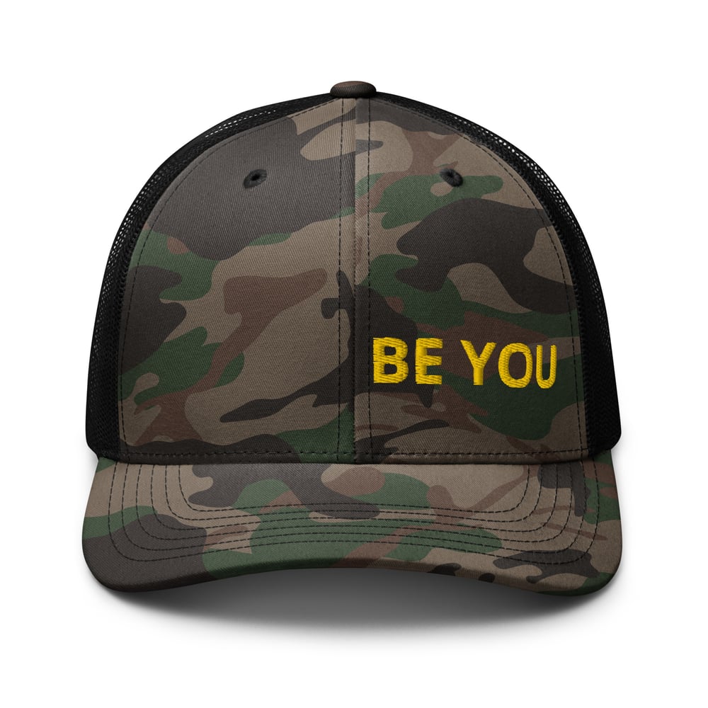 Image of Be You Camouflage Trucker Hat