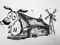 Image 1 of Courage the cowardly dog print