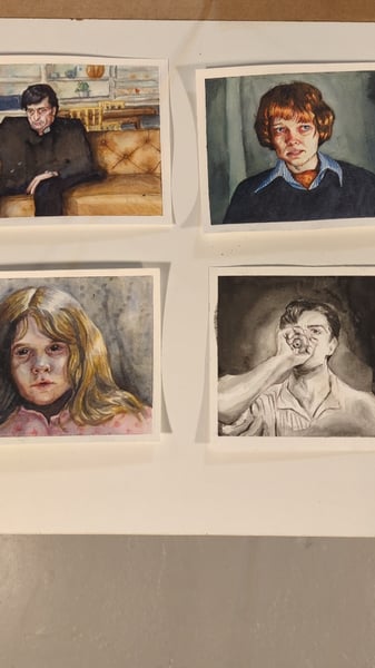 Image of Athena Naylor - Film stills in watercolor 