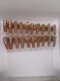 Long Square Press On Nail Set 3