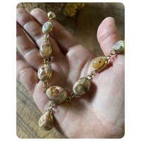 Image 4 of The Oracle Necklace - Cantera Opals and Solid Brass 