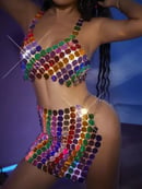 Image of Multicolor Sexy Sequin Top