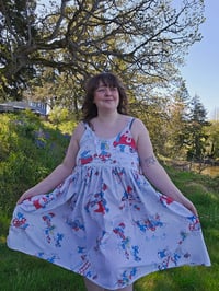 Image 2 of Smurf Tie Tank Dress