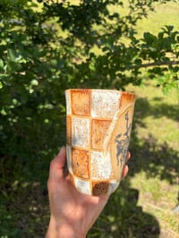 Image 5 of 12 oz. Checkered to go mug