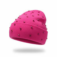 Image 2 of Pink Radiance Crown Beanie