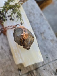 Image 4 of Electroformed Skeletal Smokey Quartz necklace 01
