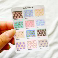 Image 4 of Pantone style animal//food stickers 