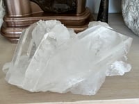 Image 9 of Large Clear Quartz Points Cluster Statement Piece #2260