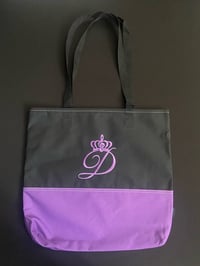 Image 1 of Last "D" Logo Purple Blue Tote Bags (Embroidered)