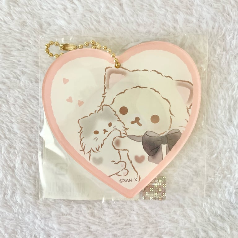 Korilakkuma with Cats Keychain with Mirror | Crochet.Kuma