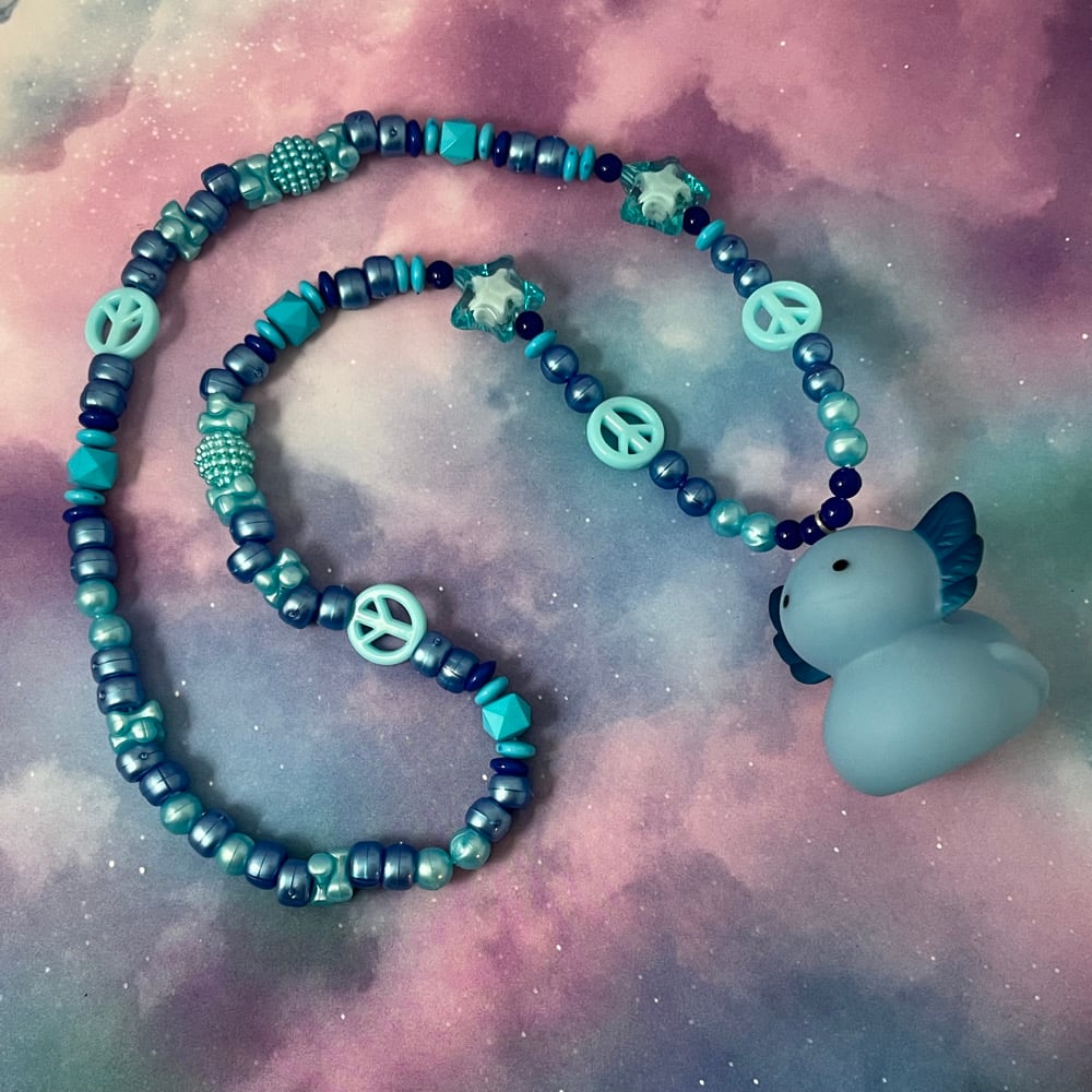 Image of Axolotl Kandi Necklace Collection Kawaii