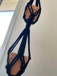 Image 2 of Macrame triple plant hanger