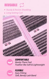 Image 4 of Lash Cluster Set by E.Luxe