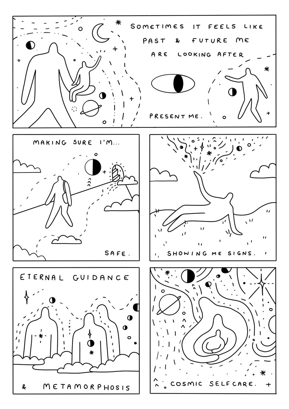 Image of Cosmic Self Care - A3 Print