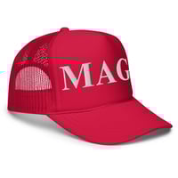Image 3 of MAGA Red or Navy - Foam Trucker Hat