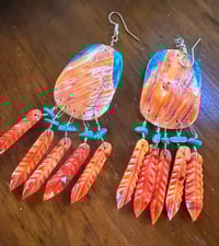 Image 3 of Clinton Pete Spiny oyster earrings 