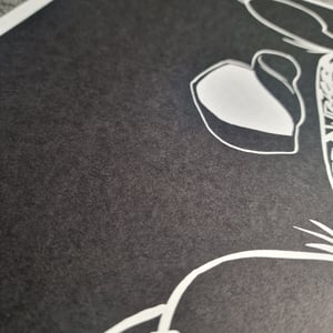 Gzy Ex Silesia - Panda - Linocut print