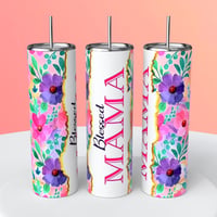 BLESSED MAMA TUMBLER 