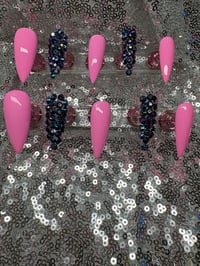Image 8 of  Ready in pink gel press on nails