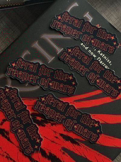 Image of Feral for the Reaper of Mars sticker 