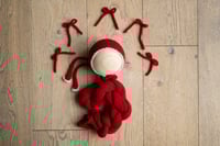 Image 4 of Lace Brim Bow Bonnet + Wrap 