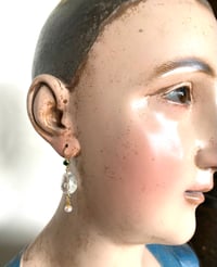 Image 1 of AQUAMARINE DROP EARRING