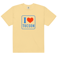 Image 4 of “I Heart Tucson” Unisex garment-dyed heavyweight t-shirt