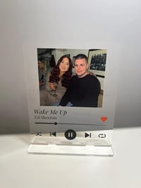 Photo Song Acrylic Plaque With Stand 