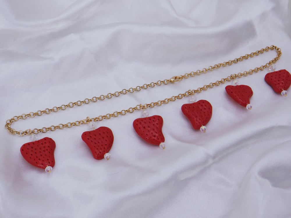 Image of Strawberries & Cream Necklace  