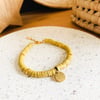 J A D E | Bracelet réglable en perles plates heishi
